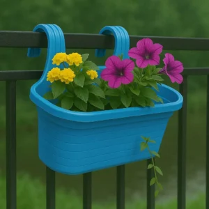 Double Hook Plastic Planter Pot