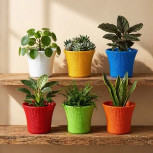 Helix Plastic Planter Pot